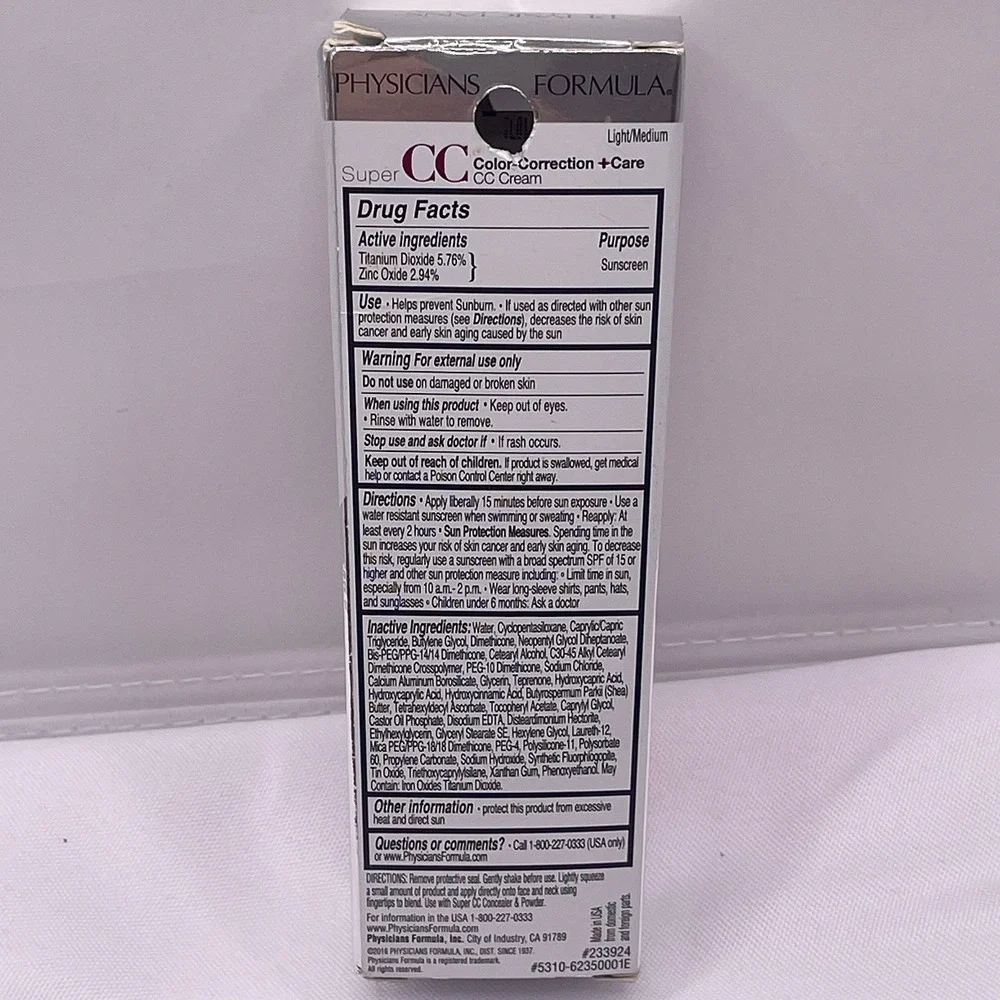 PF SUPER CC COLOR-CORRECTION + CARE Cream #6235‎ LIGHT/MEDIUM
